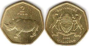 монета Ботсвана 2 пулы 2004