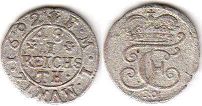 монета Мюнстер 1/48 талера 1692