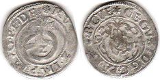 монета Пфальц 2 крейцера 1597
