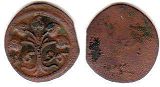 монета Линдау 1 пфенниг 1696