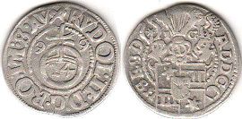 монета Шамбург-Пиннеберг 1/24 талера 1599