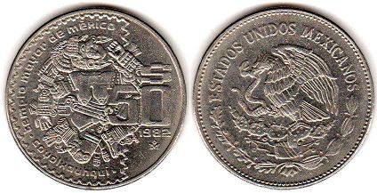монета Мексика 50 песо 1982