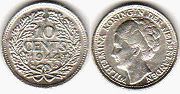 монета Нидерланды 10 центов 1944