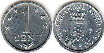 монета Нидерландские Антиллы 1 цент 1982