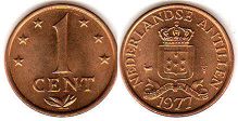 монета Нидерландские Антиллы 1 цент 1977