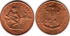 монета Филиппины 1 сентаво 1963