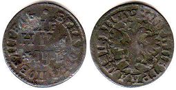 монета Россия деньга 1704