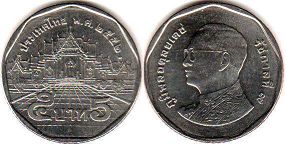 монета Таиланд 5 бат 2009