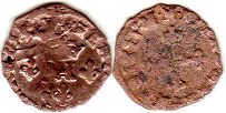 монета Франция лиард 1587
