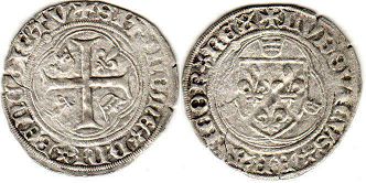 монета Франция бланка 1461