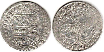 монета Восточная Фризия Шиллинг (6 стюберов) 1696