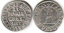 монета Оснабрюк 2 мариенгрошена 1666