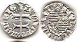 монета Венгрия денар без даты (1387-1437)