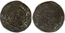 монета Урбино Сесино (6 денаров) без даты (1574-1621)
