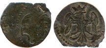 монета Модена Сесино (6 денаров) без даты (1694-1737)