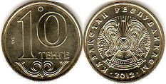 монета Казахстан 10 тенге 2012