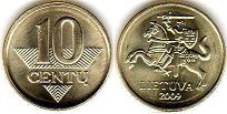 монета Литва 10 центов 2009