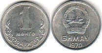 монета Монголия 1 мунгу 1970