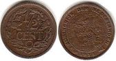 монета Нидерланды 1/2 цента 1911