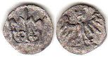 монета Польша денарий 1492-1501