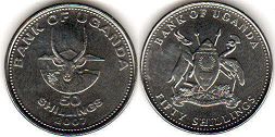 монета Уганда 50 шиллингов 2007