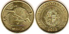 монета Уругвай 1 песо 2011