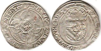 монета Бургундские Нидерланды стювер без даты (1496-1499)
