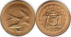 монета Белиз 1 цент 1974