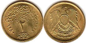 монета Египет 2 пиастра 1980