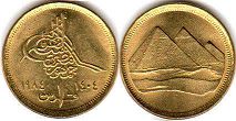 монета Египет 1 пиастр 1984
