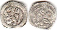 монета Пассау пфенниг без даты (1370-1440)