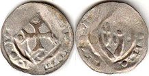 монета монета Швебиш-Халл геллер без даты (XIII в.)