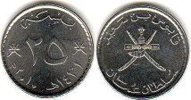 монета Оман 25 байз 2010