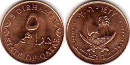 монета Катар 5 дирхамов 2006