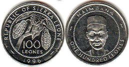 монета Сьерра-Леоне 100 леоне 1996