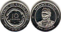 монета Сьерра-Леоне 10 леоне 1996