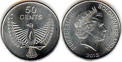 монета Соломоновы Oстрова 50 центов 2012