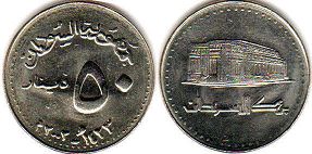 монета Судан 50 динаров 2002
