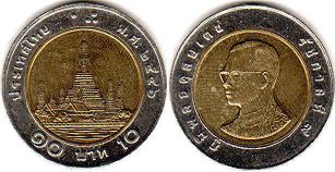 монета Таиланд 10 бат 2003 