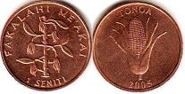 монета Тонга 1 сенити 2005