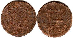 монета Афганистан 1 пайса 1891