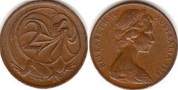 монета Австралия 2 цента 1976