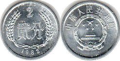монета Китай 5 фынь 1982