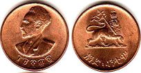 монета Эфиопия 1 цент 1944