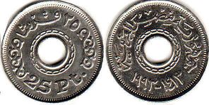 монета Египет 25 пиастров 1993
