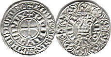 монета Франция терция 1306