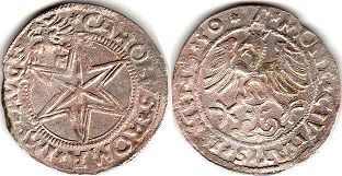 монета Исни батцен (4 крейцера) 1530