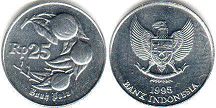 монета Индонезия 25 рупий 1995