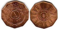 монета Ирак 1 филс 1959