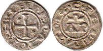 монета Сицилия денар без даты (1194-1197)